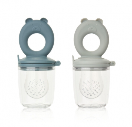 Liewood Miranda Food Feeder 2-Pack Whale Blue / Dove Blue