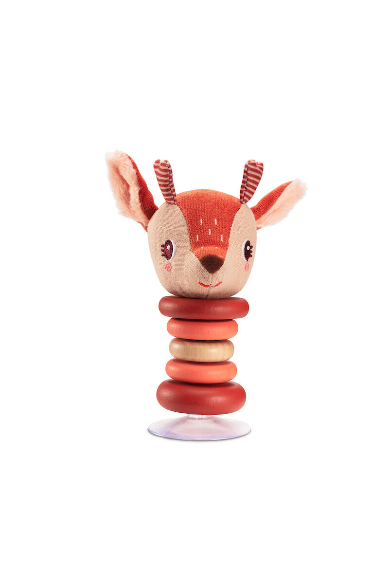 Lilliputiens - Stella Reh Rassel mit Saugnapf Lilliputiens - Stella Reh Rassel mit Saugnapf