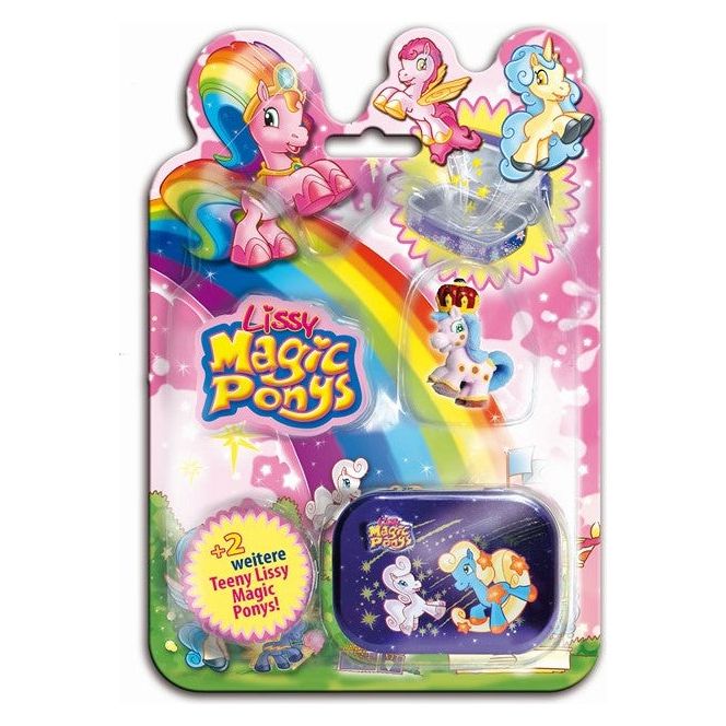 Lissy Magic Ponys Sammelfiguren im Blister 3er-Pack + Dose