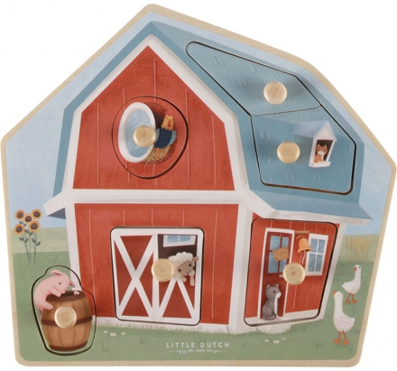 Little Dutch Holz Puzzle Little Farm