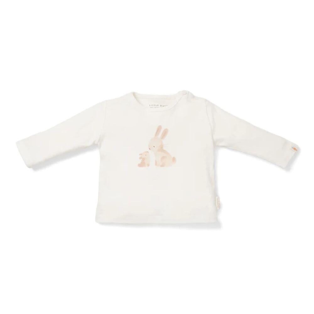 Little Dutch - Langarmshirt Baby Bunny Weiß gr. 74 Little Dutch - Langarmshirt Baby Bunny Weiß gr. 74