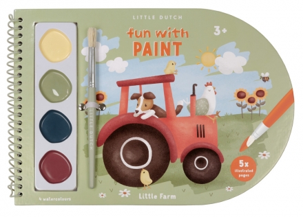 Little Dutch Malbuch Little Farm mit Wasserfarben