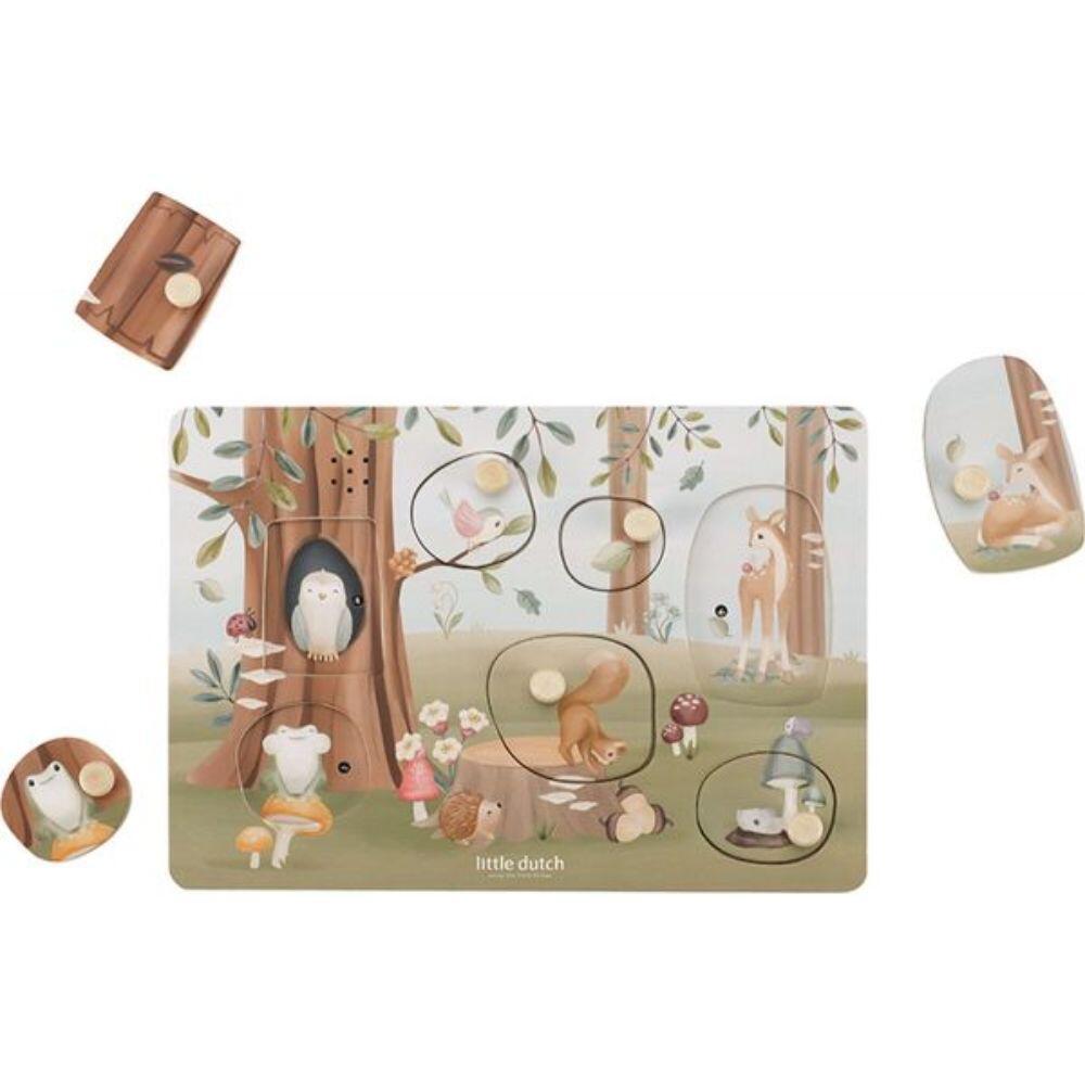 Little Dutch - Sound-Greif-Puzzle Holz Forest Friends | Little Dutch Little Dutch - Sound-Greif-Puzzle Holz Forest Friends | Little Dutch
