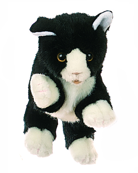 Living Puppets - Handpuppe s/w. Katze Living Puppets - Handpuppe s/w. Katze