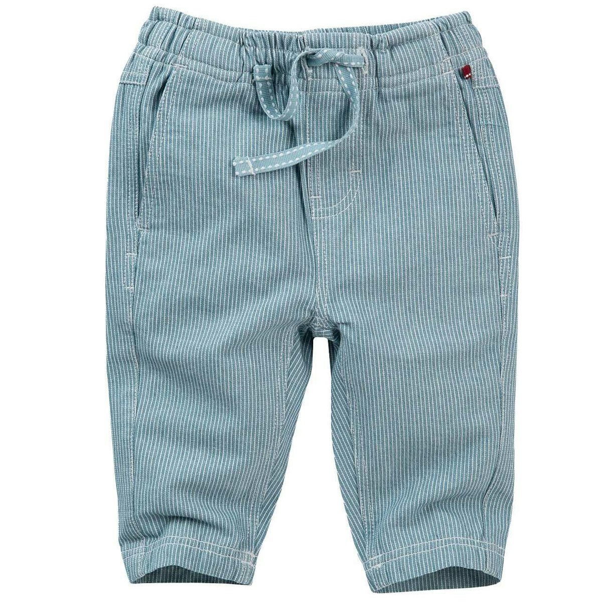 Lockere Baumwoll Hose jeansblau gestreift 74/80 Lockere Baumwoll Hose jeansblau gestreift 74/80