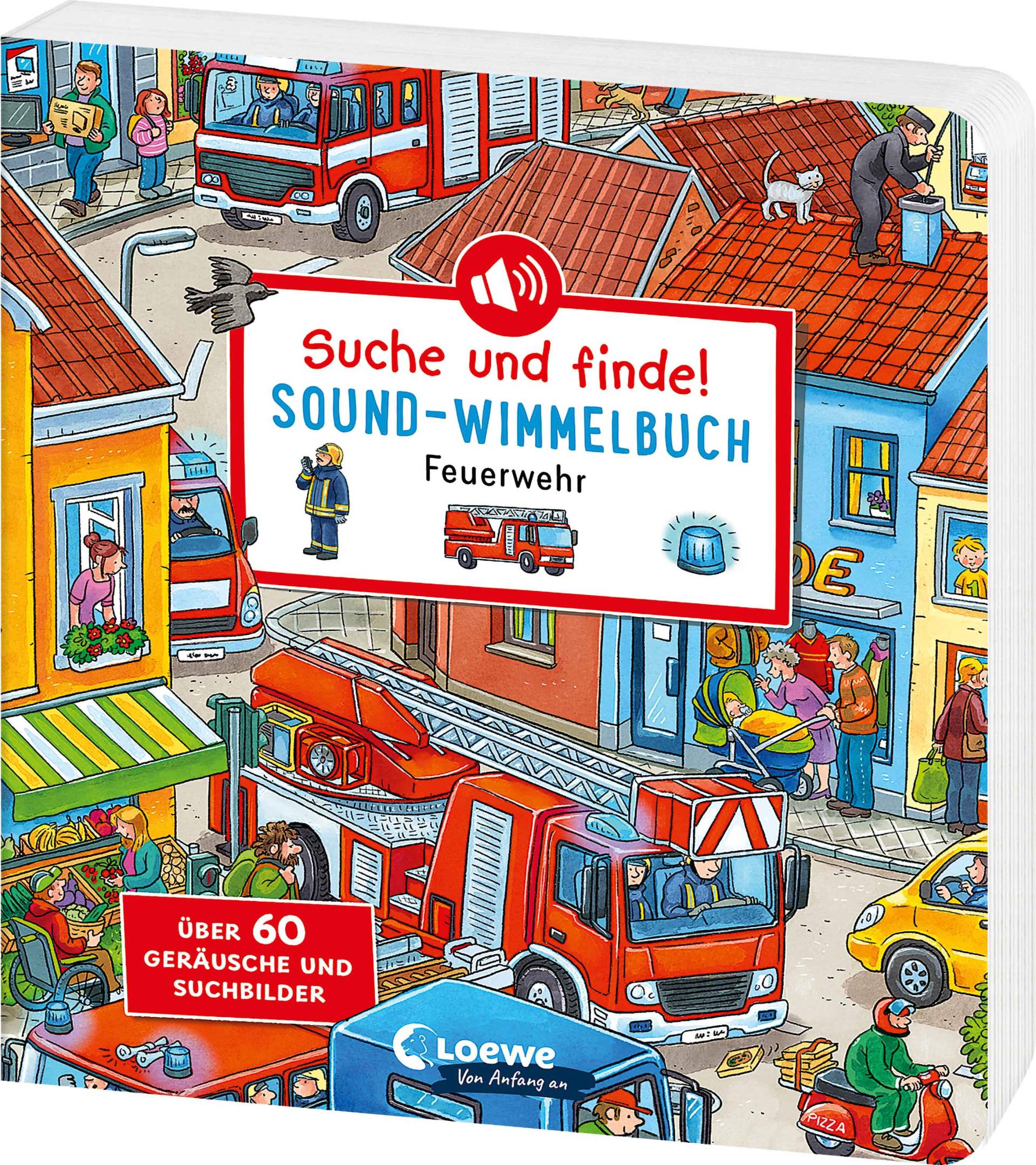 Loewe Verlag - Suche und finde! Sound-Wimmelbuch - Feuerwehr Loewe Verlag - Suche und finde! Sound-Wimmelbuch - Feuerwehr