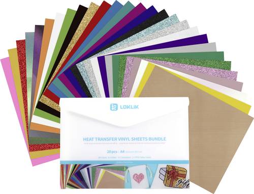 Loklik Heat Transfer Vinyl Material Bundle Gestaltungsset von Loklik