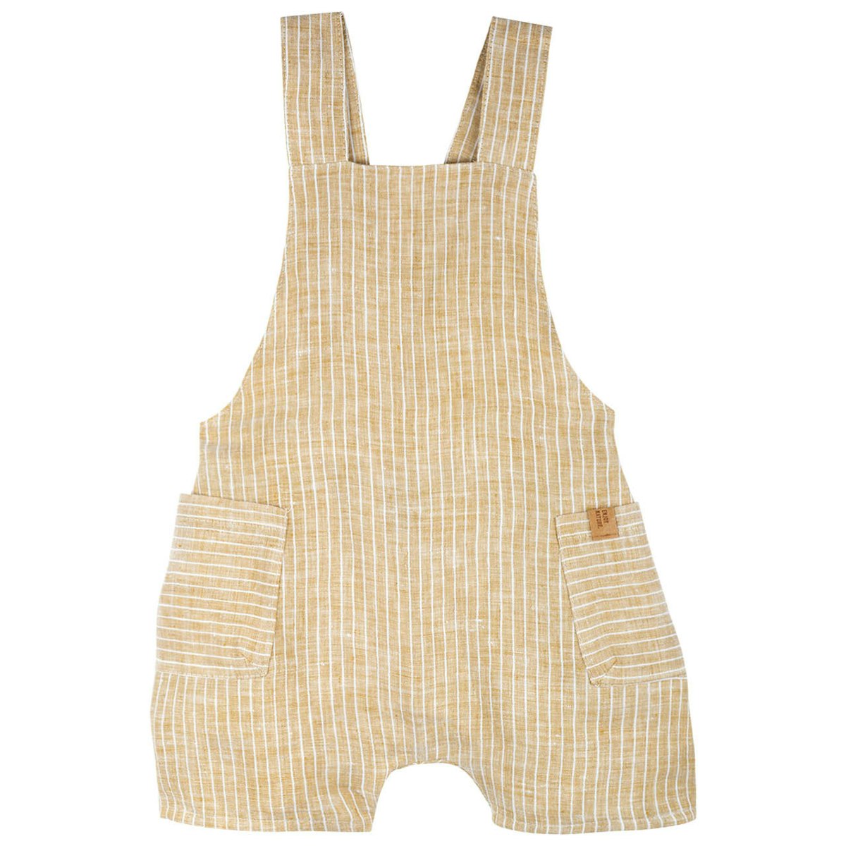 Luftig, lockere Latzhose Leinen sahara-beige 92 Luftig, lockere Latzhose Leinen sahara-beige 92