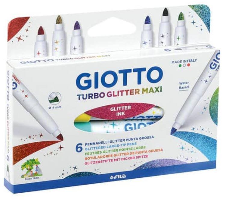 Lyra - Farbstifte 6 St. GIOTTO Turbo Glitter Maxi Lyra - Farbstifte 6 St. GIOTTO Turbo Glitter Maxi