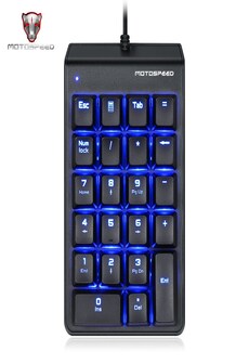 MOTOSPEED K22 Mechanical Numeric Keypad Wired Backlight Keyboard 22 Keys Mini Numpad Extended Layout