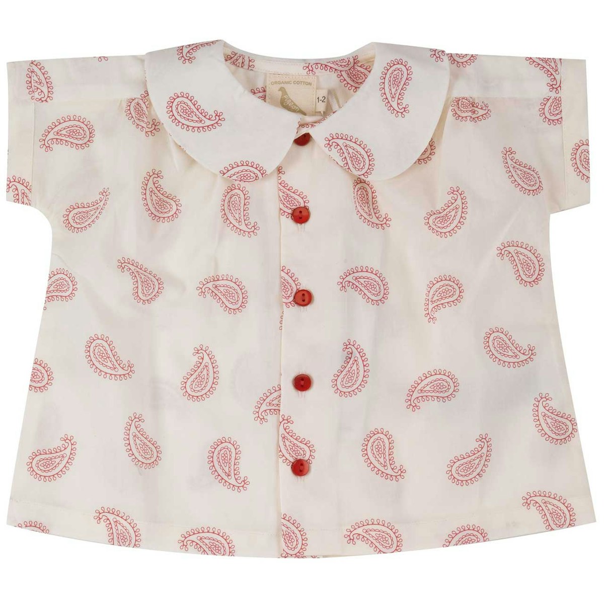 Mädchen Hemd Paisley-Muster zum Knöpfen 68 Mädchen Hemd Paisley-Muster zum Knöpfen 68