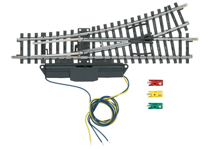 Märklin 2262 K-Gleis Weiche Links Länge 168,9mm Schienen Modellbahn Moba 1:87