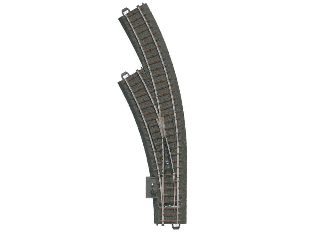 Märklin 24671 C-Gleis Bogenweiche links Radius 360mm Schienen Gleise Modellbahn