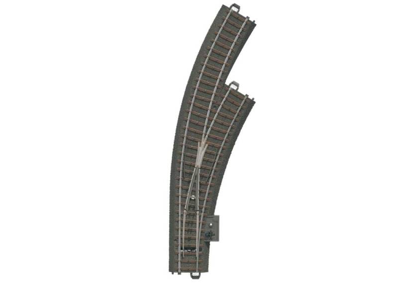 Märklin 24672 C-Gleis Bogenweiche rechts Radius 360mm Schienen Gleise Modellbahn