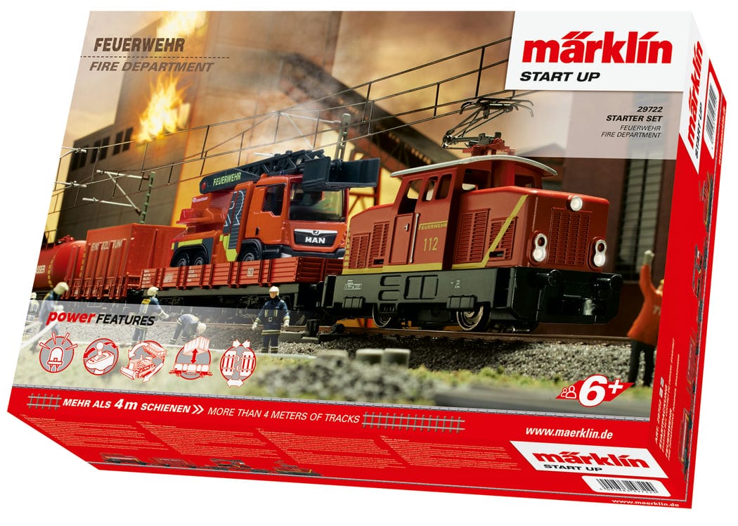 Märklin 29722 Start up Startpackung Feuerwehr H0 MoBa H0 1:87