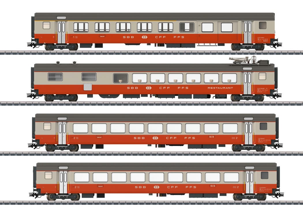 Märklin 42190 Personenwagen-Set Typ EWIII Swiss Express 4 SBB/CFF/FFS H0 MoBa