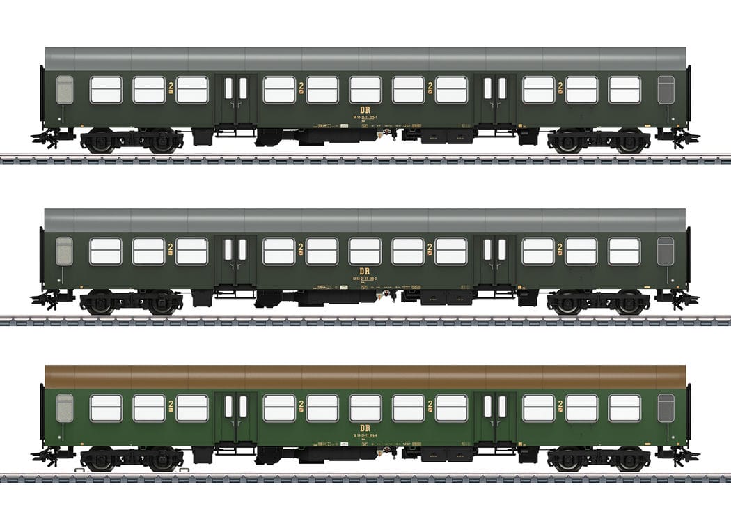 Märklin 42580 Personenwagen-Set Bmh Halberstädter Mitteleinstiegswagen DR DDR H0