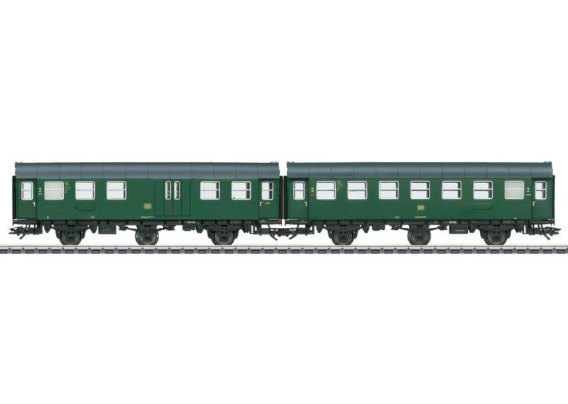 Märklin 43196 Personenwagen-Paar Umbauwagen 2. Klasse und Gepäckabteil DB H0