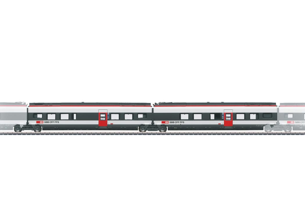 Märklin 43451 Ergänzungswagen-Set 1 zum RABe 501 022 "Giruno" SBB H0 MoBa Märklin 43451 Ergänzungswagen-Set 1 zum RABe 501 022 "Giruno" SBB H0 MoBa