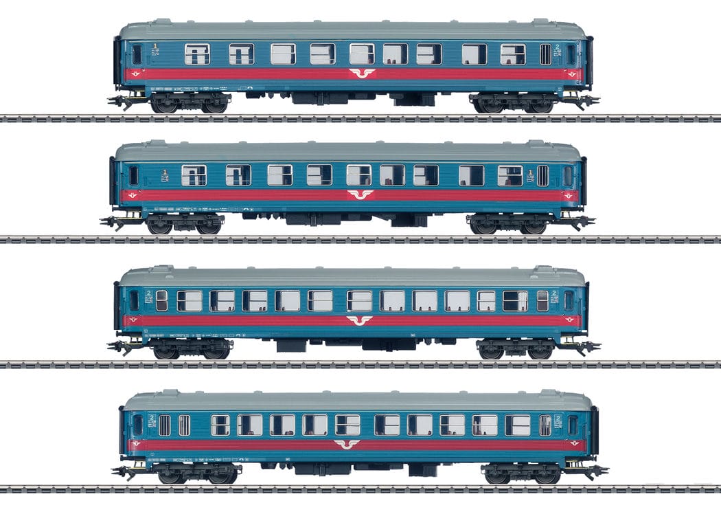 Märklin 43789 Schnellzugwagen-Set SJ H0 Modelleisenbahn Schwedischer Inter-Regio