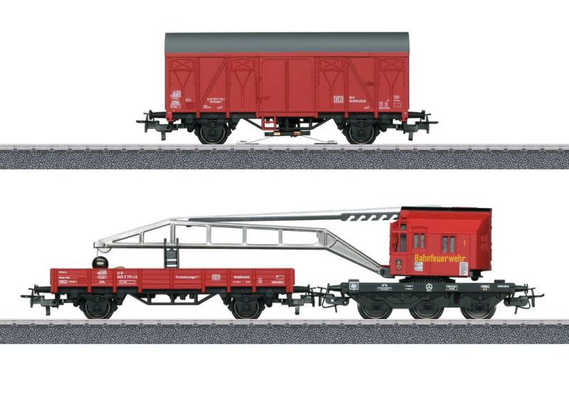 Märklin 44752 Start up Feuerwehr-Bergekran-Set DB AG H0 Modelleisenbahn