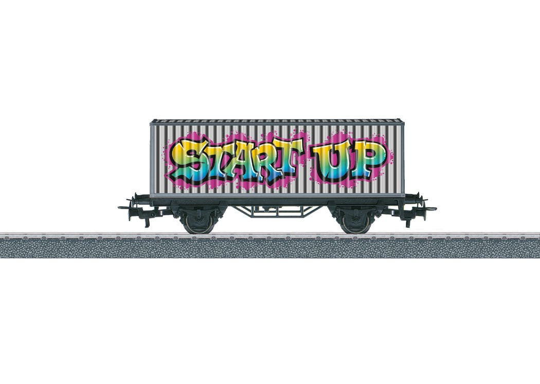 Märklin 44831 Start up Containerwagen Graffiti "Start up" H0 Modelleisenbahn