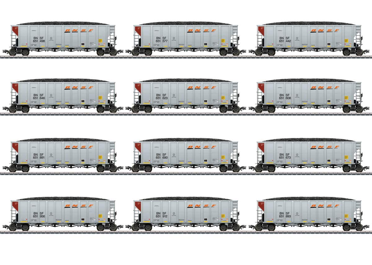 Märklin 45666 Hopper Car Set BNSF H0 Modelleisenbahn MoBa