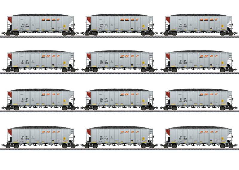 Märklin 45666 Hopper Car Set BNSF H0 Modelleisenbahn MoBa