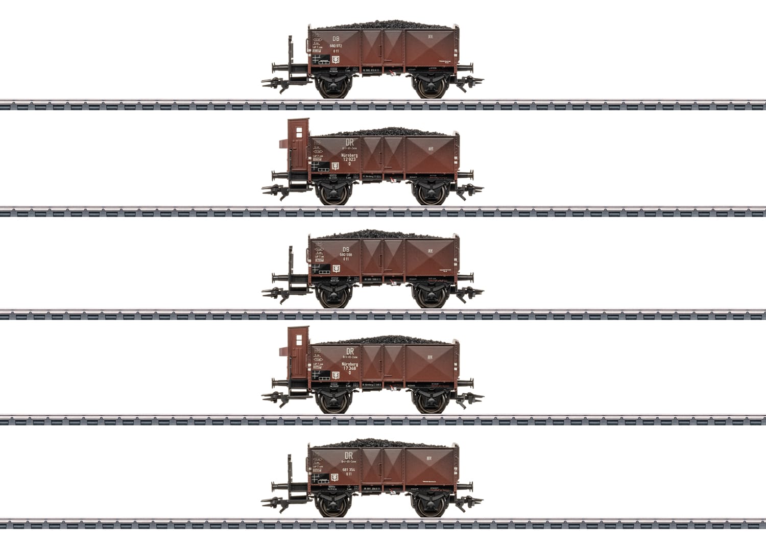 Märklin 46047 Kohlewagen-Set DR DB H0 Modelleisenbahn Märklin 46047 Kohlewagen-Set DR DB H0 Modelleisenbahn