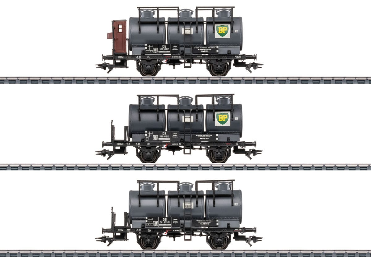 Märklin 46491 Kesselwagen-Set mit drei Behältern DB H0 Modelleisenbahn Märklin 46491 Kesselwagen-Set mit drei Behältern DB H0 Modelleisenbahn