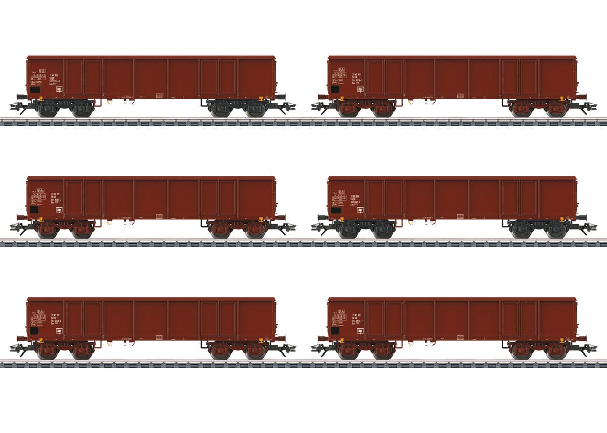 Märklin 46919 Güterwagen-Set Eas beladen DR H0 Modellbahn Braunkohle Waggons Märklin 46919 Güterwagen-Set Eas beladen DR H0 Modellbahn Braunkohle Waggons