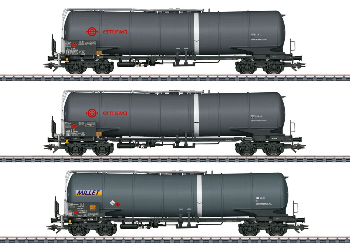 Märklin 47551 Kesselwagen Set Zacns "Ermewa SA und Millet SAS" NL H0 Modelleisenbahn Märklin 47551 Kesselwagen Set Zacns "Ermewa SA und Millet SAS" NL H0 Modelleisenbahn