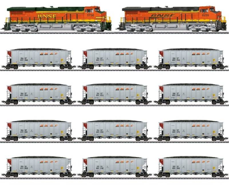 Märklin US-Kohletransport BNSF Epoche VI H0 H0 Modelleisenbahn