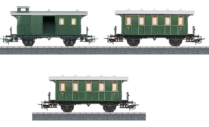 Märklin Start up Personenwagon-Set grün Epoche I-V H0 Modelleisenbahn