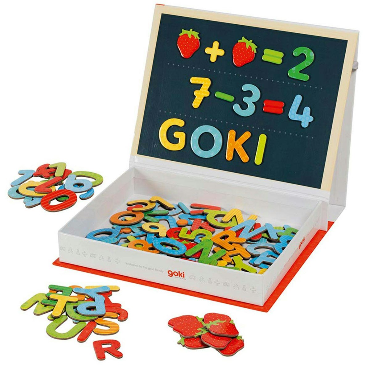 Magnetisches Lernspiel mit kleiner Tafel Magnetisches Lernspiel mit kleiner Tafel