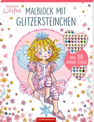 Malblock mit Glitzersteinchen - Prinzessin Lillifee