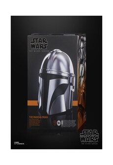 Mandalorian Electronic Helmet - Star Wars The Black Series (Premium Replica) - Hasbro Gray