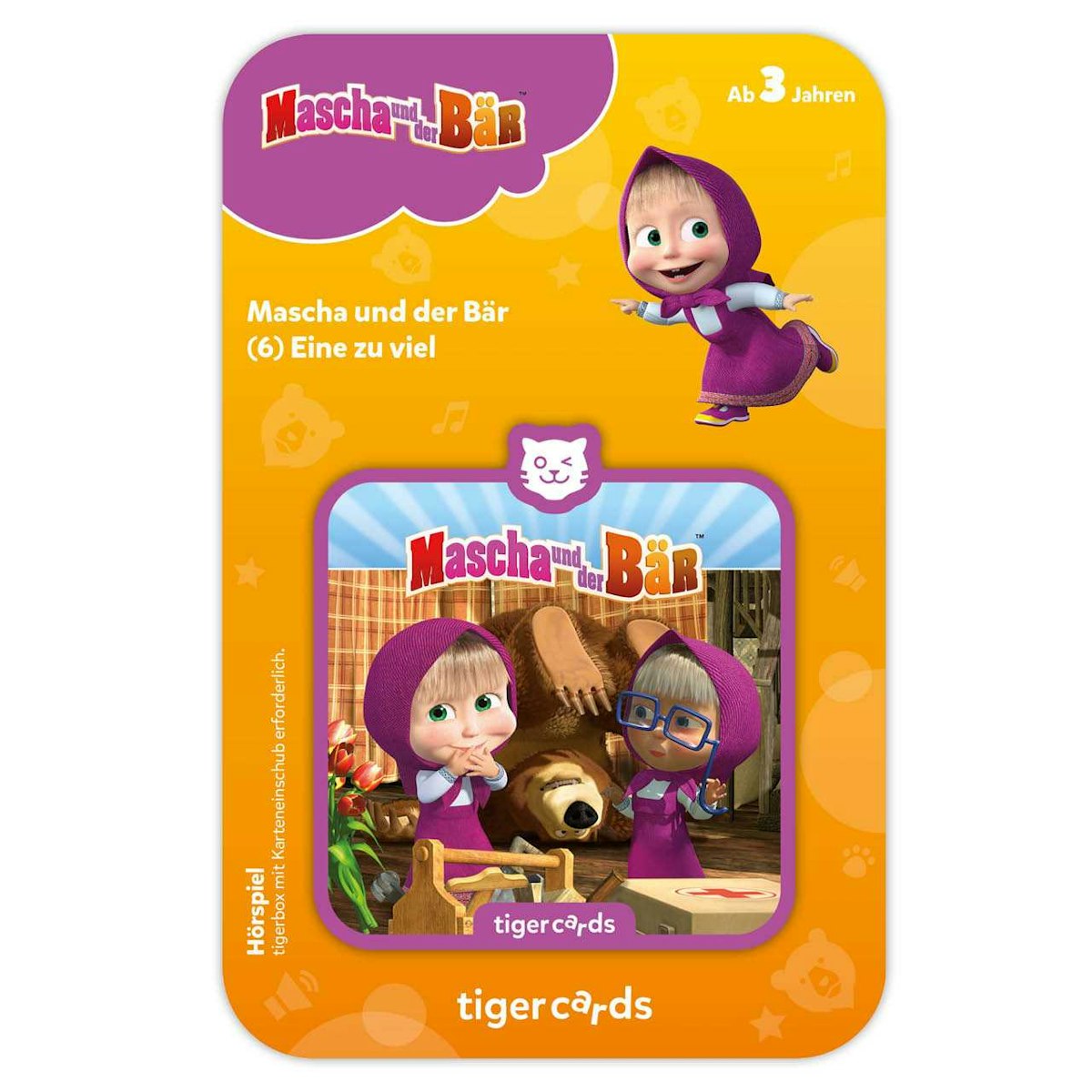 Mascha und der Bär- Eine zu viel als Tigercard Mascha und der Bär- Eine zu viel als Tigercard