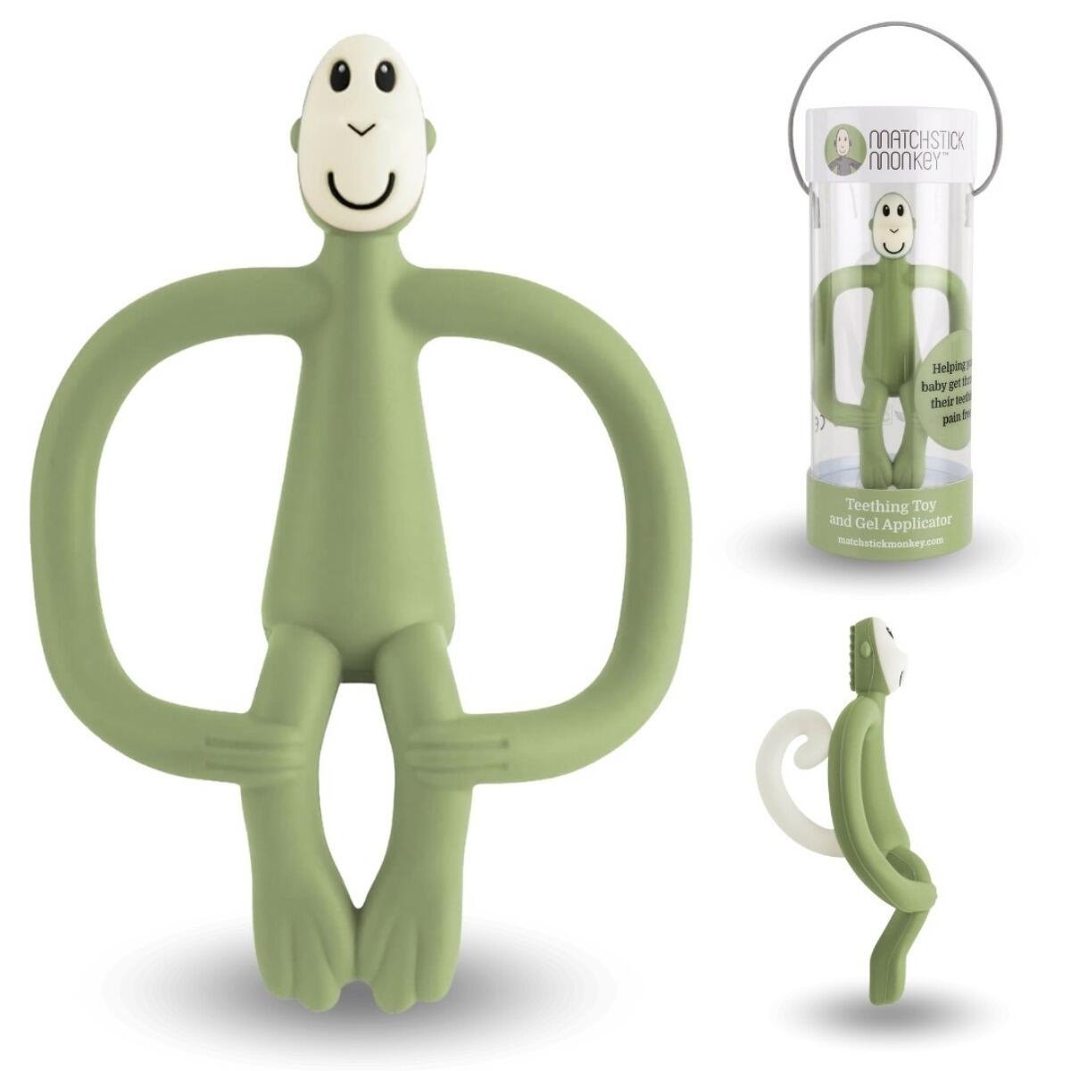 Matchstick Monkey - Matchstick Beißring Affe Olive Matchstick Monkey - Matchstick Beißring Affe Olive