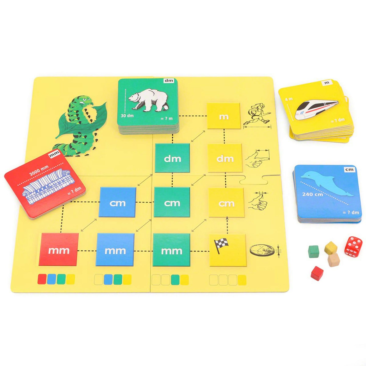 Mathespiel Längeneinheiten für 2-4 Spieler Mathespiel Längeneinheiten für 2-4 Spieler