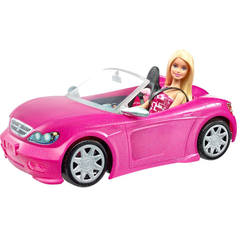 Mattel - DJR55 - Barbie Glam Cabrio & Puppe