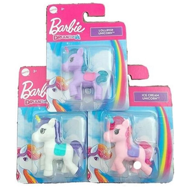 Mattel HFG31 - Barbie Dreamtopia Minifiguren Einhorn 5cm