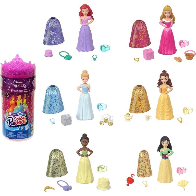 Mattel HMK83 - Disney Princess Royal Puppe Color Reveal