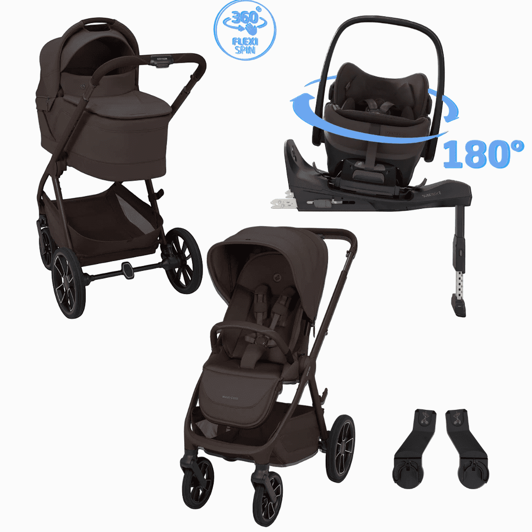 Maxi Cosi Oxford + 5in1 Kinderwagen-Set Epresso Brown inkl. Babyschale Espresso Brown und Base Maxi Cosi Oxford + 5in1 Kinderwagen-Set Epresso Brown inkl. Babyschale Espresso Brown und Base