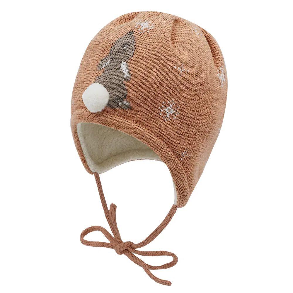 Maximo - Baby- Mütze Teddyfutter Hase Gr.41 Maximo - Baby- Mütze Teddyfutter Hase Gr.41