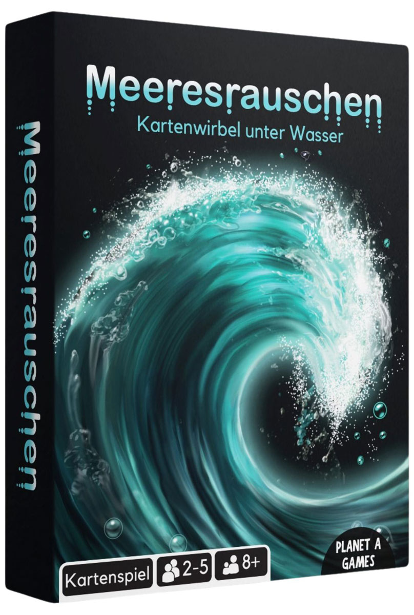 Meeresrauschen: Kartenwirbel unter Wasser