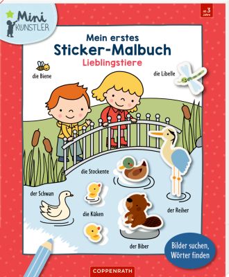 Mein erstes Sticker-Malbuch: Lieblingstiere - Mini-Künstler