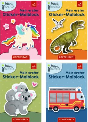 Meine ersten Stickerbilder "Einhörner/Dinosaurier/Tiere/Fahrzeuge" Meine ersten Stickerbilder "Einhörner/Dinosaurier/Tiere/Fahrzeuge"