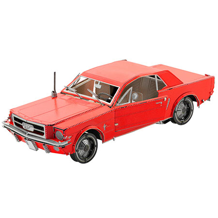 Metal Earth | 1965 Ford Mustang (rot) - 3D Metall Puzzle