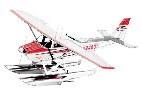 Metal Earth | Cessna 182 Wasserflugzeug - 3D Metall Puzzle